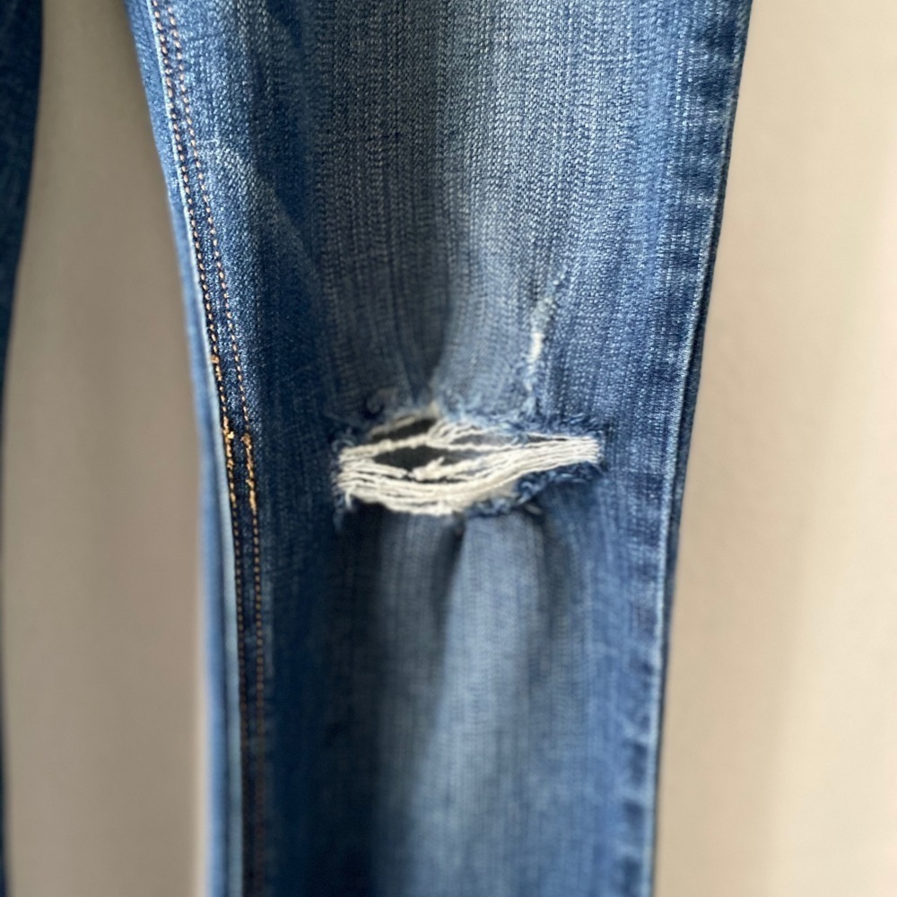 Hollister 9R 5 Pocket Distressed Denim Blue Jeans - Picture 7 of 14